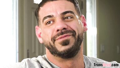 Trans Friend Helps Out Hung Guy - 3 image