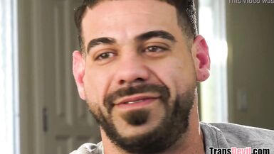 Trans Friend Helps Out Hung Guy - 4 image