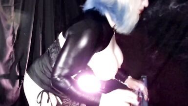 SMOKING AND STANDING FUCK WITH ASS TO MOUTH - 14 image