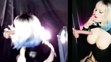 SMOKING AND STANDING FUCK WITH ASS TO MOUTH - 6 image