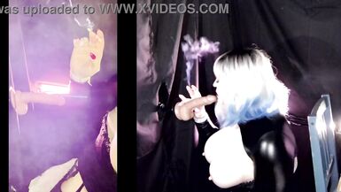 SMOKING AND STANDING FUCK WITH ASS TO MOUTH - 9 image