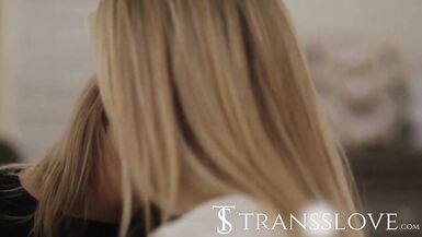 My busty friend wants to try a trans cock - 4 image