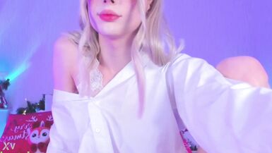 Sweet Eaton Wanking Her Small Cock and Balls - 6 image