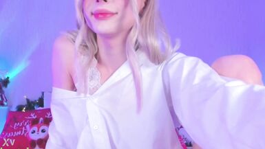 Sweet Eaton Wanking Her Small Cock and Balls - 7 image