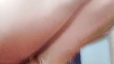 Tranny dances and ends up jerking his huge cock. - 4 image