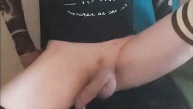 Some hiding and revealing of my secret weapon I love sitting on my cock it feels so warm pressed against my hole - 14 image