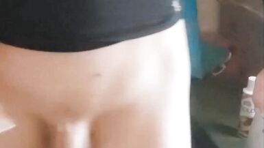 Some hiding and revealing of my secret weapon I love sitting on my cock it feels so warm pressed against my hole - 2 image