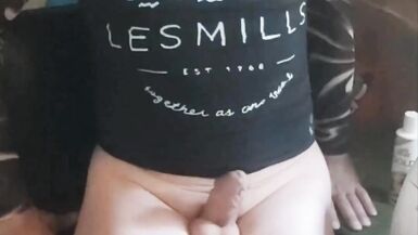 Some hiding and revealing of my secret weapon I love sitting on my cock it feels so warm pressed against my hole - 5 image