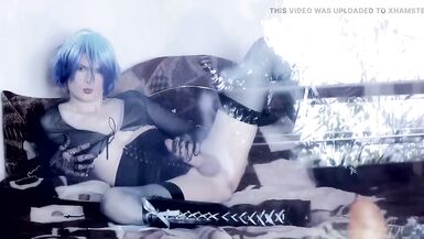 Blue Sissy Slut Hard Anal - 8 image