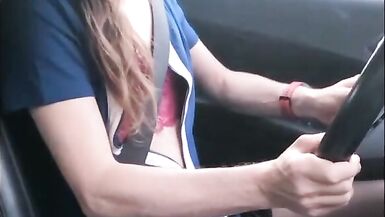 Bella goes for a sexy drive with a happy ending - 5 image