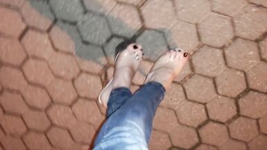 stripper shoes - public crossdressing - 11 image