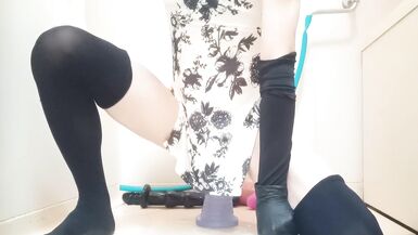 Sissy-Kuroko China dress Huge Dildo - 5 image