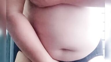 chubby sissy piss into pantie - 5 image