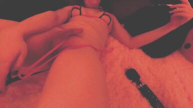 Trans Camgirl Stripping, Teasing and Cumming - 10 image