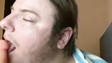 Cute ftm guy in smoke rotation gets horny sucks your dick dildo - 14 image