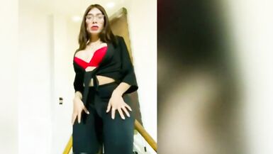 MY BOYFRIEND ASKED ME TO DO HIM A SENSUAL DANCE AND I PUT ON SENSUAL CLOTHES THAT FIT MY BIG ASS - 12 image