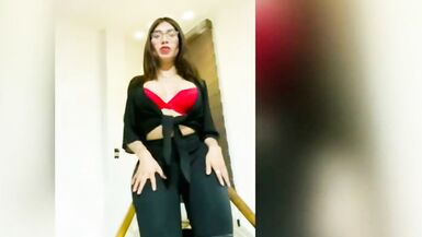 MY BOYFRIEND ASKED ME TO DO HIM A SENSUAL DANCE AND I PUT ON SENSUAL CLOTHES THAT FIT MY BIG ASS - 14 image