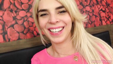 Blonde Trans Stunner Carol Penelope Gets Her Fine Butt Fucked and Creampied