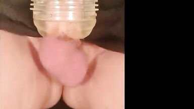 Tgirl Anna Fucking Fleshlight and Cum Inside - 12 image