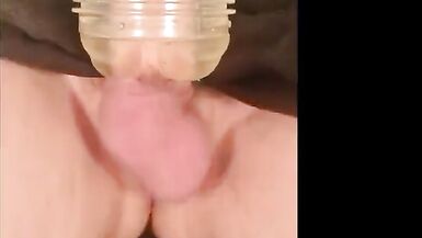 Tgirl Anna Fucking Fleshlight and Cum Inside - 13 image