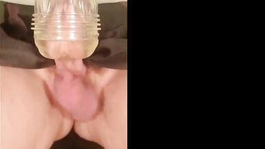 Tgirl Anna Fucking Fleshlight and Cum Inside - 8 image