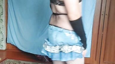 Top Short Sexiest Parts Of Me Crossdresser Sissy Slut White Big Butt Booty Shemale Ladyboy Femboy - 2 image