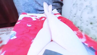 Shemale White Sissy Big Butt Striptease - 5 image