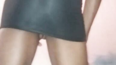 Sexy ebony crossdresser seducing best friend - 6 image