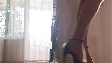 My uncle's wife masturbates in the kitchen - 11 image