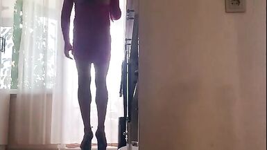 My uncle's wife masturbates in the kitchen - 13 image