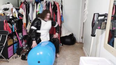 Heavy PVC Gasmask Breathplay and Vibrator Inflatable Hump - 15 image