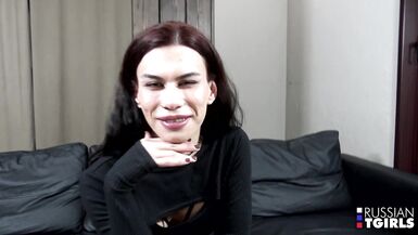 RUSSIAN-TGIRLS - Alexandra Ramovich Gorgeous In Black - 2 image