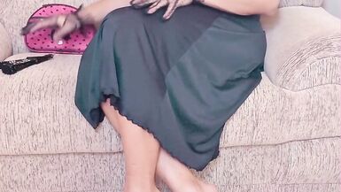 White Meat in Satin and High Heels for Dinner - 4 image