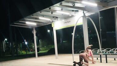 sissy flashing in outdoor - 14 image