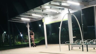 sissy flashing in outdoor - 2 image