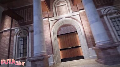 Futa3dX - Big Dicked Hot Futa Babes Fucking Hard In Museum - 2 image