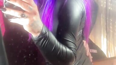 Emma Ink Wearing a Dress Without Panties and Showing Her Big Dick - 10 image