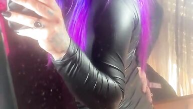 Emma Ink Wearing a Dress Without Panties and Showing Her Big Dick - 11 image