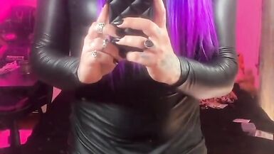 Emma Ink Wearing a Dress Without Panties and Showing Her Big Dick - 4 image