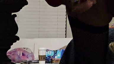 Sissy crossdresser husband 2nd rounds of frozen glass dildo - 11 image