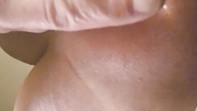 Sissy crossdresser husband 2nd rounds of frozen glass dildo - 4 image