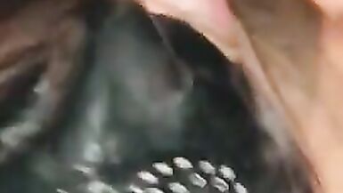 Hot shemale facesitting on her slave - 10 image