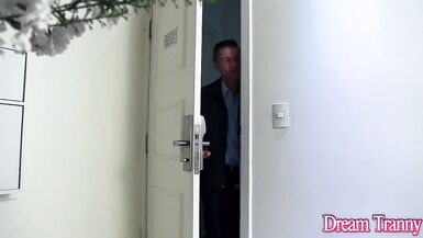 Stunning Tranny Nicolly Pantoja Bends Over for a Sizzling Bareback - 2 image