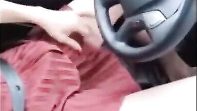 Sissy Surprise in the car driving Beautiful face - 12 image