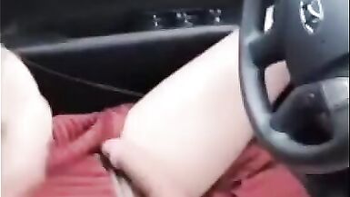 Sissy Surprise in the car driving Beautiful face - 13 image