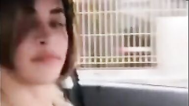 Sissy Surprise in the car driving Beautiful face - 9 image