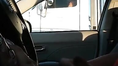 Transexual Jerk PUBLIC Trucker Driving Hwy.