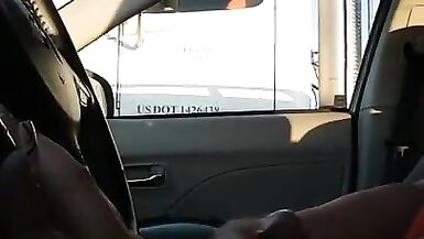 Transexual Jerk PUBLIC Trucker Driving Hwy. - 8 image
