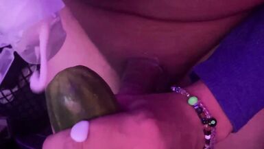 CUCUMBER IS A HOT TRANS GIRL'S BEST FRIEND, SHE PUTS IT ALL THE WAY IN II TABOO II ANAL II ANAL SHEMALE II SHEMALE ANAL - 4 image