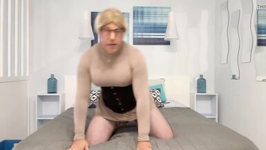 On my bed in female crystal platform sandals - 7 image